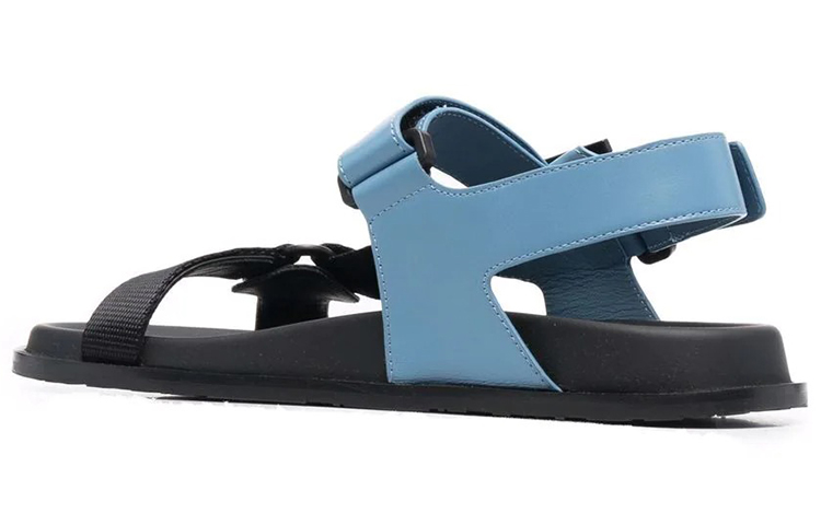 Shop (W) 페라가모 간치니 블랙블루 가죽 샌들 01C089-745455