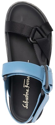 (W) フェラガモ ガンチーニ レザーサンダル (ブルーブラック) 01C089-745455 Purchase (W) フェラガモ ガンチーニ レザーサンダル (ブルーブラック) 01C089-745455