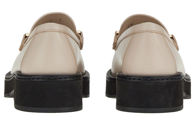 (W) FERRAGAMO Gancini Loafer 'Beige' 圖 4