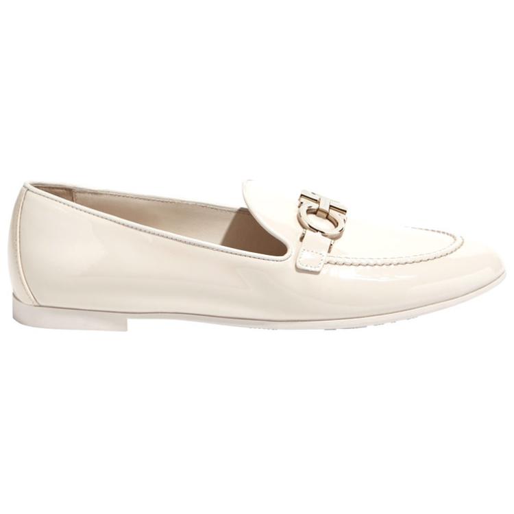 (W) FERRAGAMO Gancini Loafer 'Beige' 01Q106 727757 圖 2