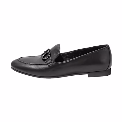 (W) FERRAGAMO Loafers With Buckle Detail 'Black'