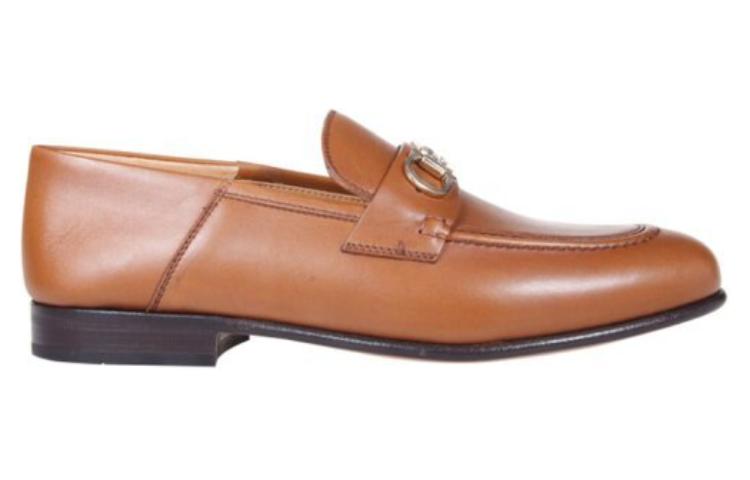 (W) FERRAGAMO Gancini Loafer 'Brown Buckle' 圖 2