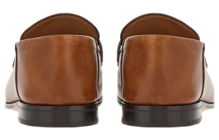 (W) FERRAGAMO Gancini Loafer 'Brown Buckle' 圖 5