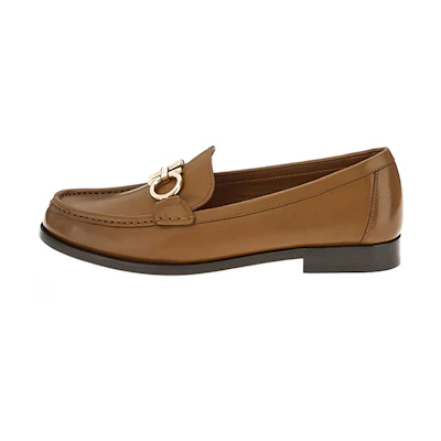 (W) FERRAGAMO Gancini Loafer 'Brown Leather'
