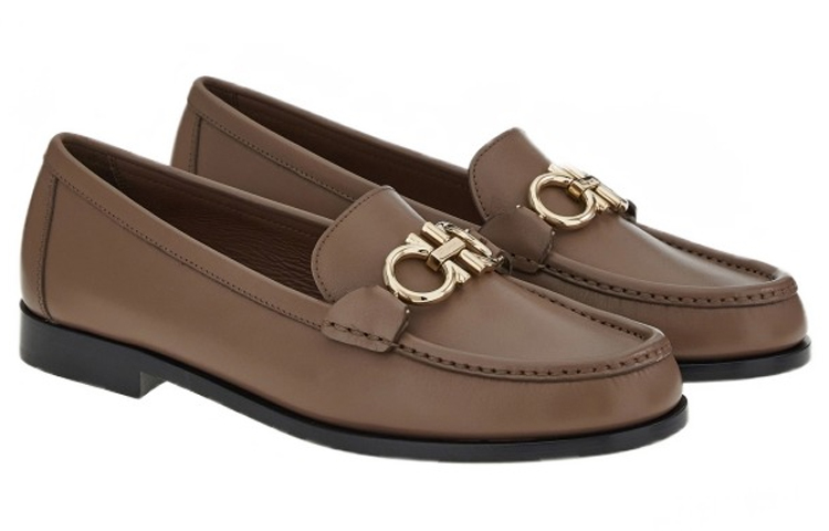 (W) FERRAGAMO Gancini Loafer 'Camel' 圖 3
