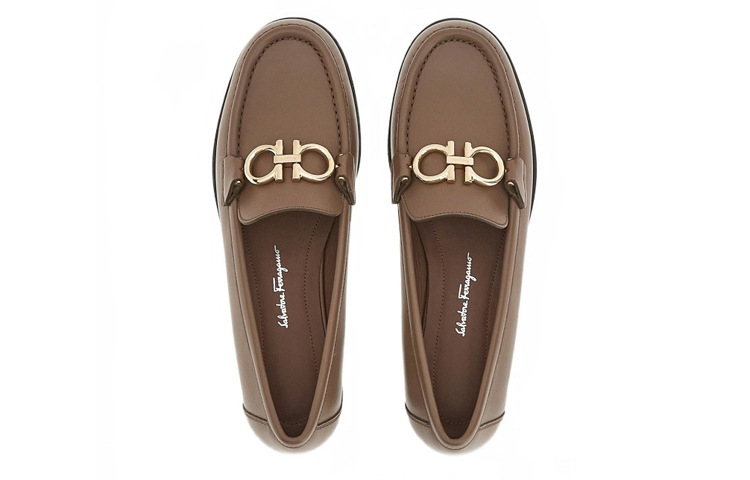 (W) FERRAGAMO Gancini Loafer 'Camel' 圖 4
