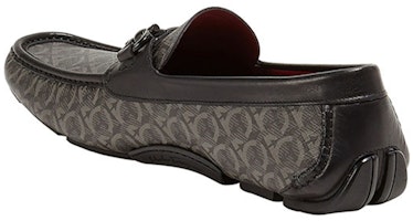 (W) FERRAGAMO Gancini 灰色字母印花乐福鞋 02B890-718404 Purchase (W) FERRAGAMO Gancini 灰色字母印花乐福鞋 02B890-718404