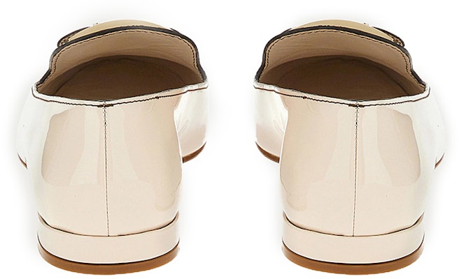 (W) FERRAGAMO Gancini Loafer 'Putih Kulit Anak Lembu Berkilat' 01B864-745719 Shop (W) FERRAGAMO Gancini Loafer 'Putih Kulit Anak Lembu Berkilat' 01B864-745719