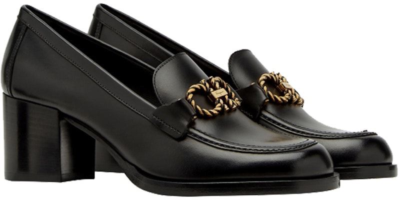 (Women) FERRAGAMO Gancini Loafer Heels 'Black' 01B099-741165 Lookbook (Women) FERRAGAMO Gancini Loafer Heels 'Black' 01B099-741165
