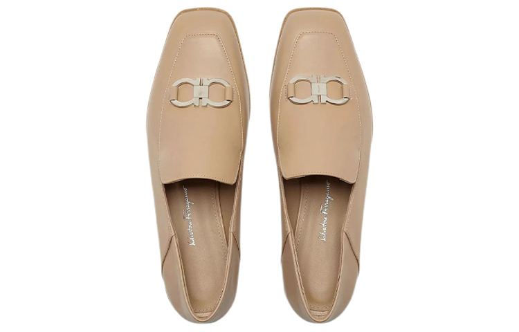 (W) FERRAGAMO Gancini Moccasin 'Beige' 圖 3