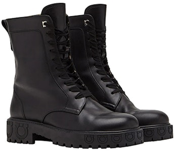 (W) 菲拉格慕 Gancini 黑色摩托靴 01A574-741339 Order (W) 菲拉格慕 Gancini 黑色摩托靴 01A574-741339