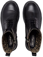 (W) 菲拉格慕 Gancini 黑色摩托靴 01A574-741339 Lookbook (W) 菲拉格慕 Gancini 黑色摩托靴 01A574-741339