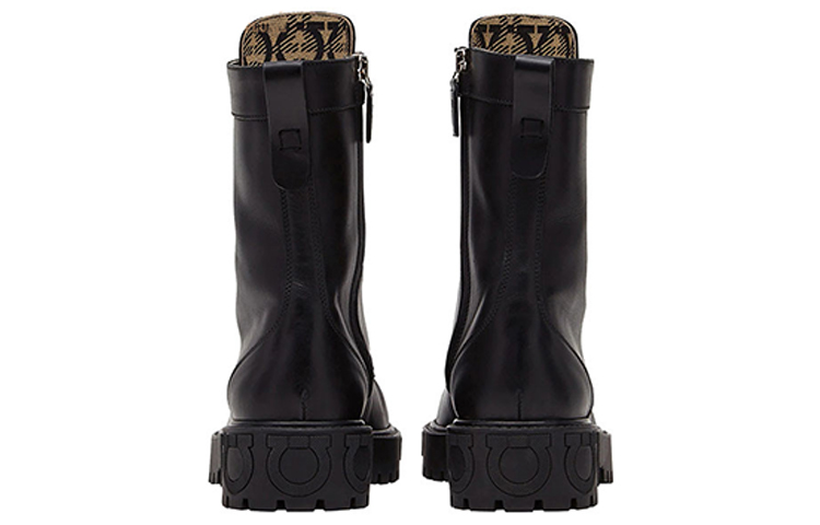 Shop (W) 菲拉格慕 Gancini 黑色摩托靴 01A574-741339