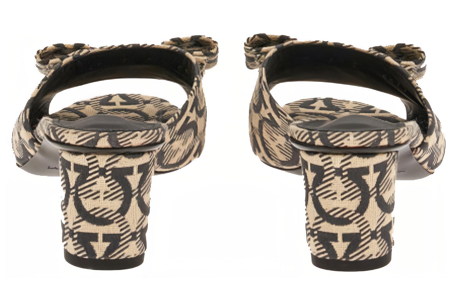 (W) FERRAGAMO Gancini Mule 'Black Brown' 圖 5