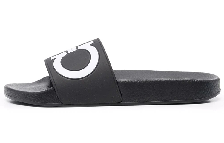 (Women) FERRAGAMO Gancini Open Toe Slide 'Black Print' 01B827-744127