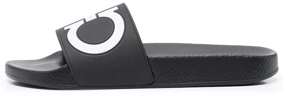 (Women) FERRAGAMO Gancini Open Toe Slide 'Black Print' 01B827-744127 Buy (Women) FERRAGAMO Gancini Open Toe Slide 'Black Print' 01B827-744127