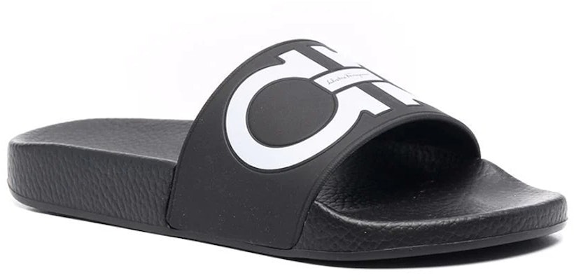 (W) FERRAGAMO Gancini Selipar Open Toe 'Cetakan Hitam' 01B827-744127 Order (W) FERRAGAMO Gancini Selipar Open Toe 'Cetakan Hitam' 01B827-744127