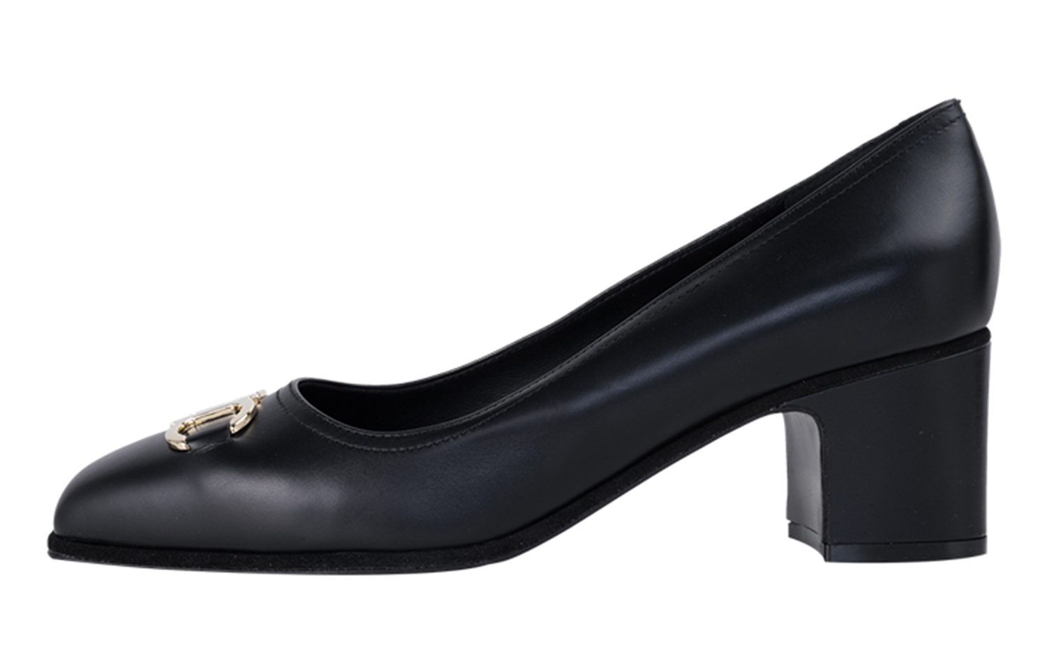 (W) FERRAGAMO Gancini Pump 'Black'