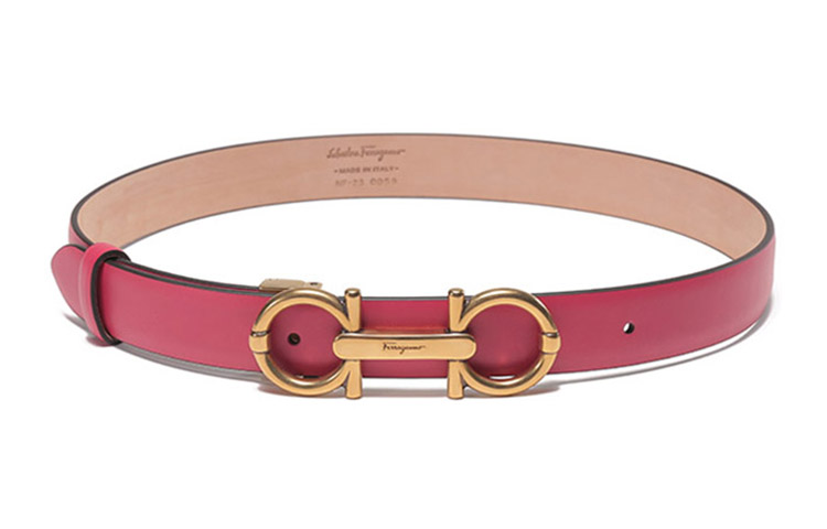 (Women) FERRAGAMO Gancini Retro Adjustable Leather Belt for Women, 2.5cm Wide. 230059-754813 圖 4