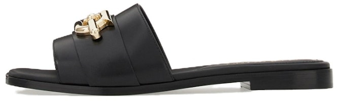 (Women) FERRAGAMO Gancini Slide 'Black Leather' 01G170-763941 (Women) FERRAGAMO Gancini Slide 'Black Leather' 01G170-763941