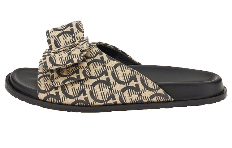 (W) FERRAGAMO Gancini Slipper 'Bright White'