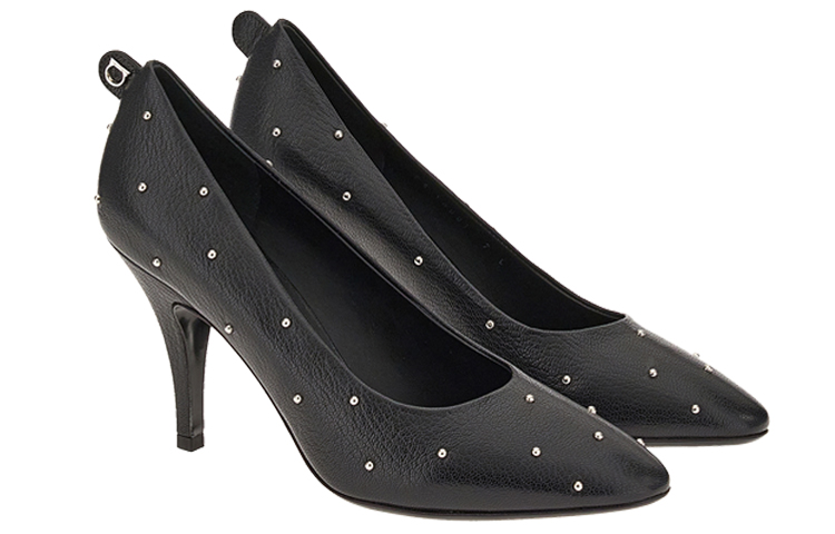 (W) FERRAGAMO Gancini Stiletto Heels 'Black' 圖 2