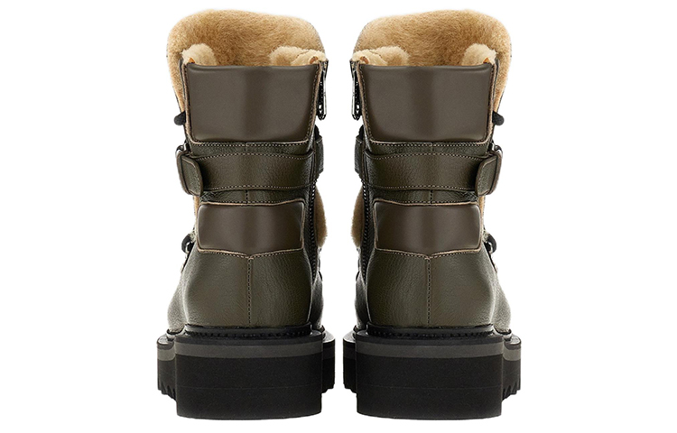 (W) FERRAGAMO Gancio Buckle Boots 'Green' 圖 6