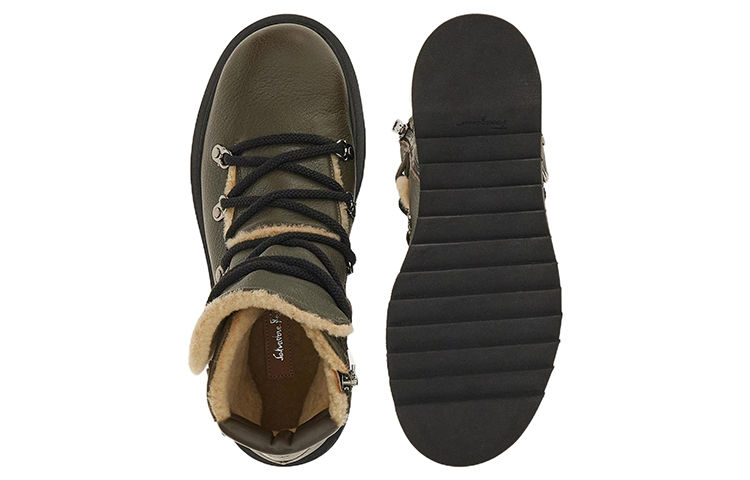 (W) FERRAGAMO Gancio Buckle Boots 'Green' 圖 7