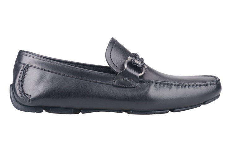(W) FERRAGAMO Gancio Loafer 'Black Buckle' 圖 2