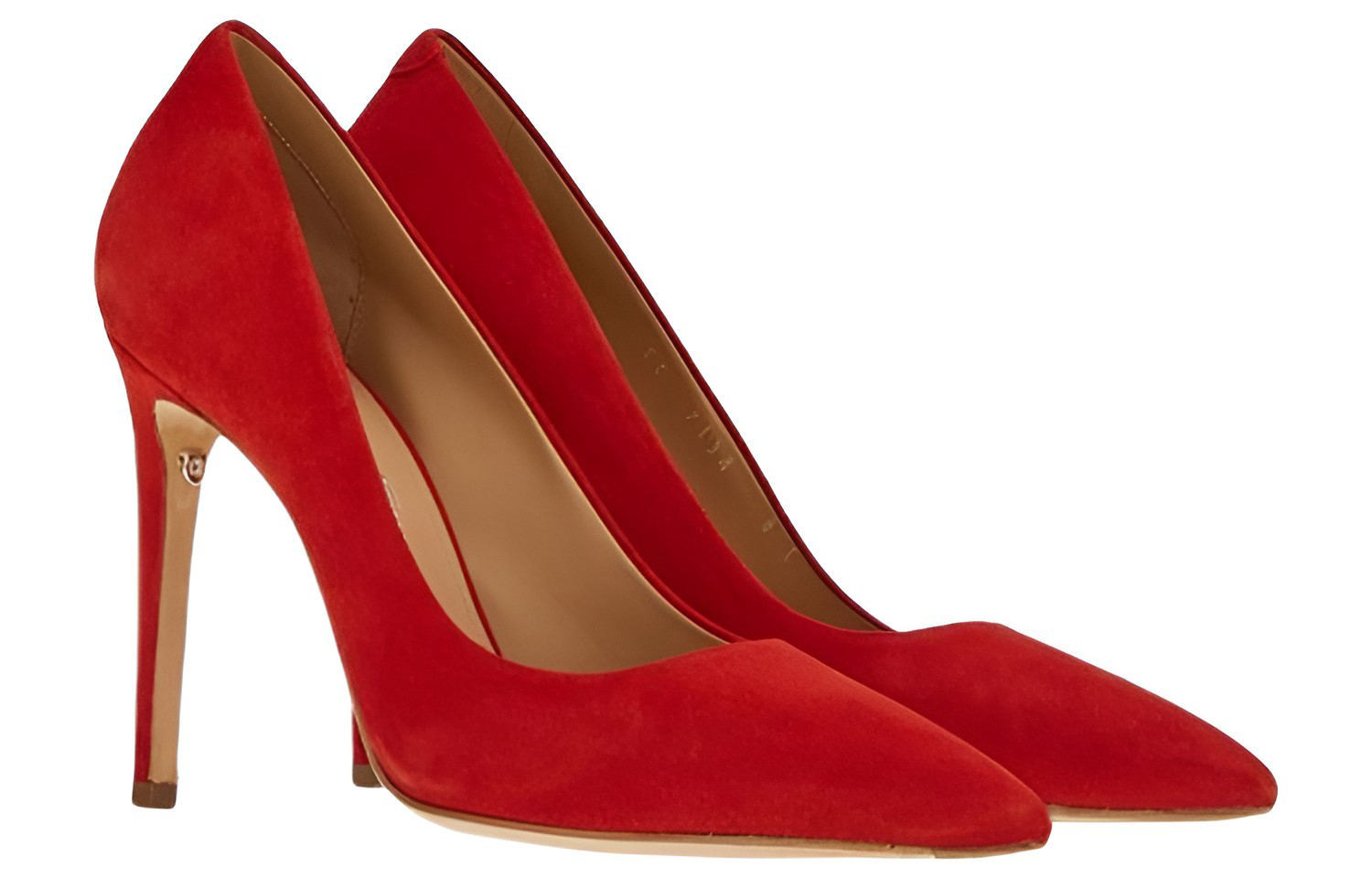 (W) FERRAGAMO Pointed 110mm Suede Pumps 'Red' 圖 2