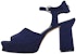 (W) Sandal Platform Peep-Toe Kulit Kambing FERRAGAMO 'Biru' 01E075-758581
