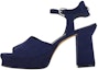 Buy (W) Sandal Platform Peep-Toe Kulit Kambing FERRAGAMO 'Biru' 01E075-758581