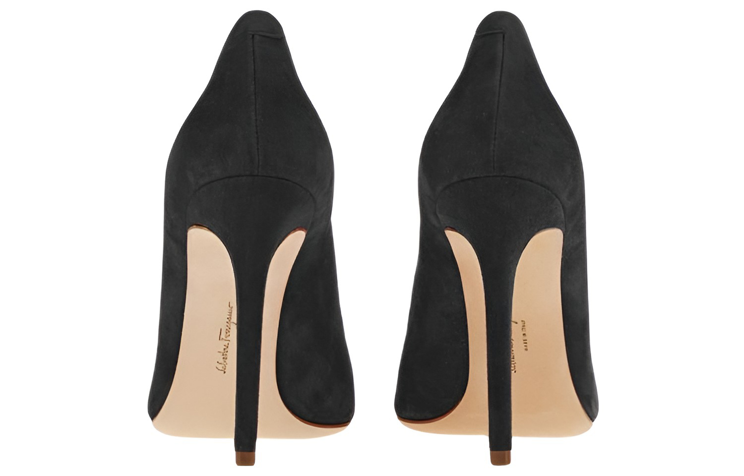 (W) FERRAGAMO Goatskin High Heel 'Black' 圖 3