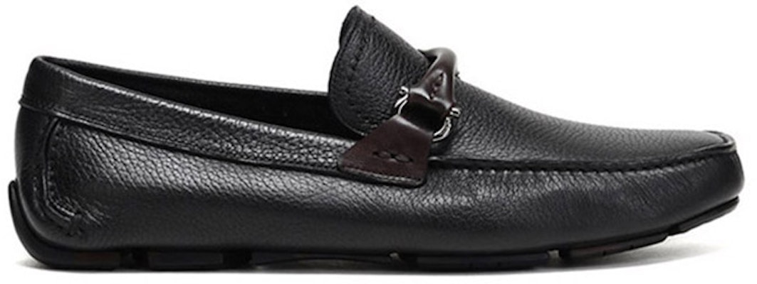 (Women) FERRAGAMO Granprix 'Black Leather Loafer' 029396-642823 Order (Women) FERRAGAMO Granprix 'Black Leather Loafer' 029396-642823