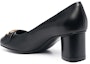 Shop (W) FERRAGAMO Tumit Tinggi 'Kulit Hitam' 01A858-741233