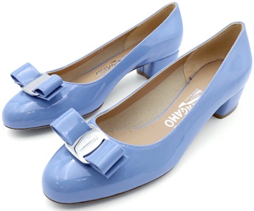 (W) FERRAGAMO 高跟鞋 '蓝色蝴蝶结' 01B221-744764 Order (W) FERRAGAMO 高跟鞋 '蓝色蝴蝶结' 01B221-744764