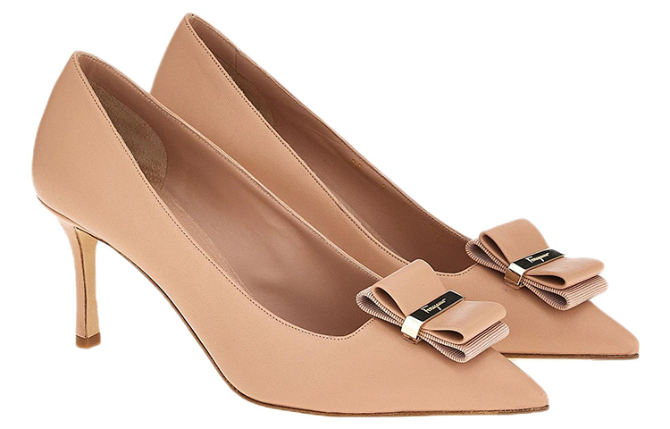 (W) FERRAGAMO High Heel 'Fashion Bow Pink' 圖 2