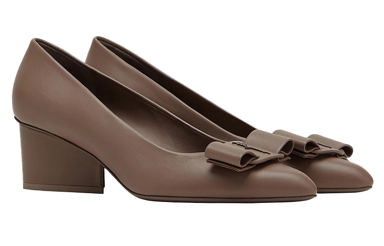 (W) FERRAGAMO High Heel 'Grey Brown' 圖 2