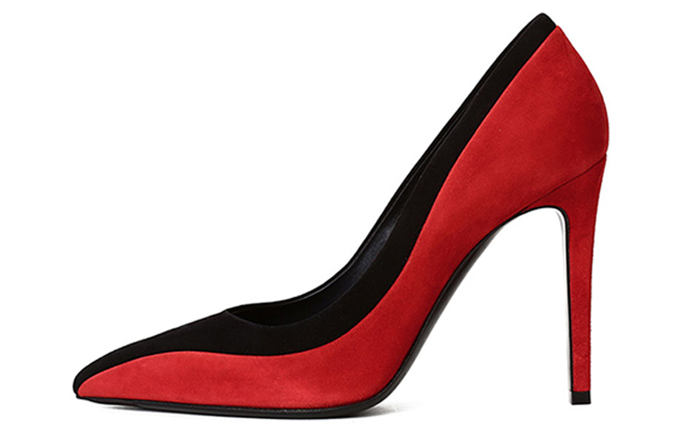 (W) FERRAGAMO High Heel 'Red Black Velvet'