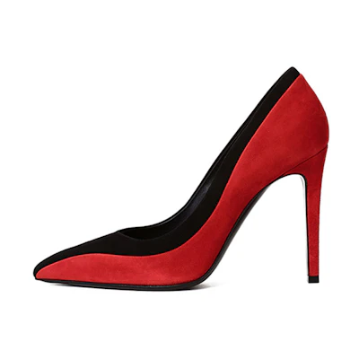 (W) FERRAGAMO High Heel 'Red Black Velvet'