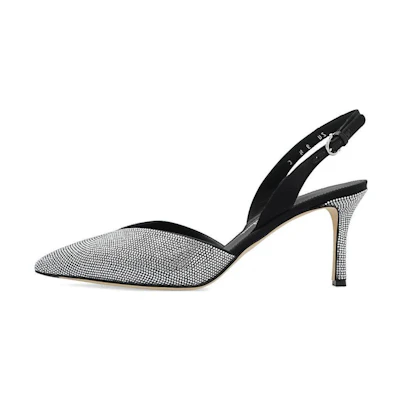 (W) FERRAGAMO Sling Pump 'Black'