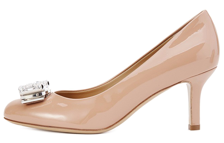 (Women) FERRAGAMO High Heel with Bow 'Deep Nude Pink' 01P677-709500