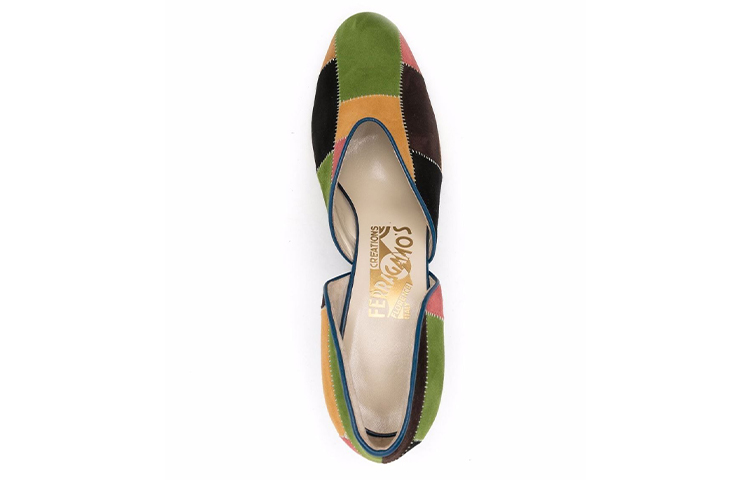 (W) FERRAGAMO High Heels 'Patchwork Color-Block' 圖 3
