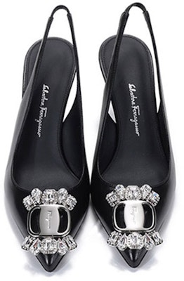 (Women) FERRAGAMO Hiroshi 'Black Studded High Heel Sandals' 01A584-741137 Shop (Women) FERRAGAMO Hiroshi 'Black Studded High Heel Sandals' 01A584-741137