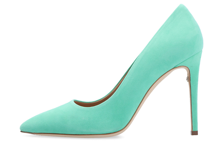 (W) FERRAGAMO Ilary 'Green Velvet High Heel'