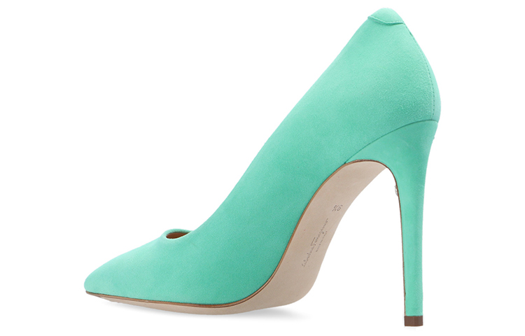 (W) FERRAGAMO Ilary 'Green Velvet High Heel' 圖 3