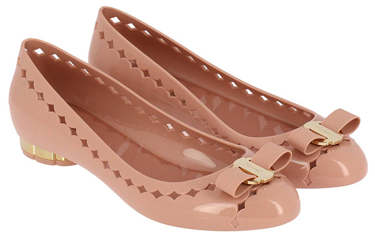 (W) FERRAGAMO Jelly Flat 'Pink Bow Cut-Out' 圖 4