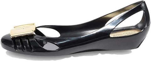 (Women) FERRAGAMO Jelly Flat Sandal 'Black' 033711-550643 (Women) FERRAGAMO Jelly Flat Sandal 'Black' 033711-550643