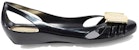 (W) Sandal Rata-Rata FERRAGAMO Jelly 'Hitam' 033711-550643