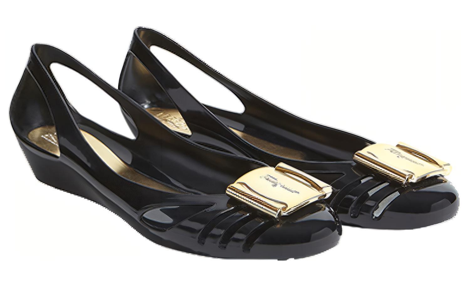 Lookbook (W) Sandal Datar Jelly FERRAGAMO 'Hitam' 033711-550643